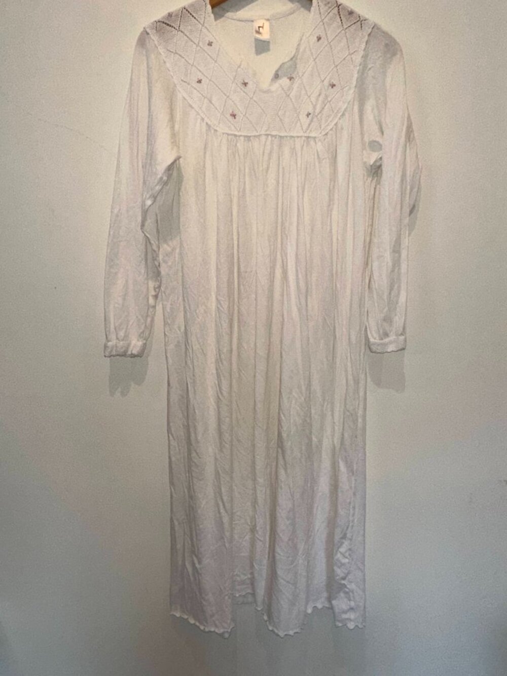Peruvian Connection Women’s White Long Sleeve Nightgown